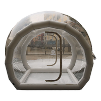 Tente à bulles géante transparente pour le camping Tente gonflable hermétique en PVC avec tunnel à cadre À VENDRE