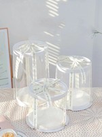 Boîte à gâteau transparente de 6/8/10 pouces de hauteur Emballage de cuisson Boîte à gâteau ronde transparente