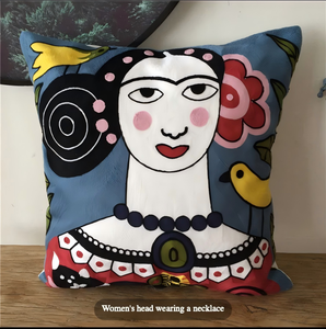 Housse <span class=keywords><strong>de</strong></span> coussin brodée Picasso <span class=keywords><strong>abstrait</strong></span>, taie d'oreiller artistique impressionniste pour décoration <span class=keywords><strong>de</strong></span> canapé <span class=keywords><strong>de</strong></span> luxe - Product Image 2