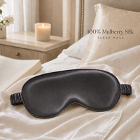 Masque pour les yeux en soie pure de luxe personnalisé pour la maison, l'hôtel et les voyages - Accessoires de sommeil haut de gamme
