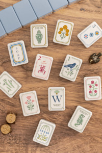 Exquisito Juego de Fichas de Mahjong Americanas Hampton Azules Talladas, 160 Piezas Completas, Ecológicas, para <span class=keywords><strong>Casino</strong></span>, Juego y Decoración de Mesa - Product Image 6
