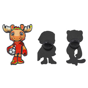 Pin Esmaltado de la Mascota del Juego de Fútbol Americano 2026 en EE. UU.: Alce, Leopardo y Águila Americana - Product Image 2