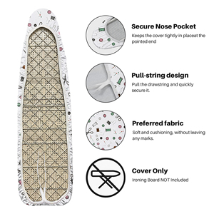 <span class=keywords><strong>Housse</strong></span> de planche à <span class=keywords><strong>repasser</strong></span> pleine grandeur, rembourrage extra épais, pour planches standard, sangle de fixation, bord élastique, housses de protection robustes pour planches à <span class=keywords><strong>repasser</strong></span> - Product Image 3