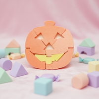 35g Pumpkin Puzzle Sugar Glucose Tablets Press Hard Candy Multi-Colored Fruity Flavor Chinese Sweets