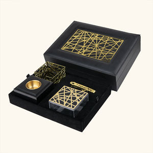 SABER sertifikası ile partiler için ev dekor için Censer deri ahşap brülör ile lüks ev mobilyası Set ahşap kutu - Product Image 3