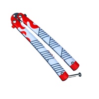 Outils d'entraînement pliables en forme de papillon pour adolescents, non coupants, durables, imprimés en 3D, pour la chasse et l'entraînement en extérieur, vente directe