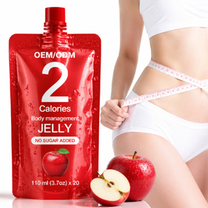 Gelée de Konjac à la saveur pomme OEM/ODM |   2 <span class=keywords><strong>Calories</strong></span> Sans Sucre Ajouté Keto Vegan Friendly Marque Privée Adulte Certifié HALAL Peau - Product Image 1