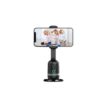 Neuzugang YL01 Smart Phone Gimbal-Stabilisator 360 Auto-Gesichtserkennung KEINE App mit faltbarer Telefonklammer-Stabilisator schwarz ABS