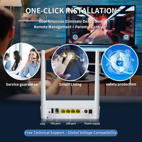 Módem Xpon Gpon 1 * GE + 3 * FE + 1 * POTS + 1 * WLAN de doble banda 802.11N + 1 * USB2.0 Wifi Red de fibra óptica ONT ONU Router