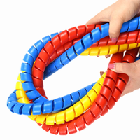 Envoltura de cable en espiral, funda protectora de gestión de cables, fundas organizadoras de cables eléctricos para ordenador, protección en espiral, manguera hidráulica