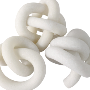 Scultura Ornamentale con Nodi di Quarzo, Decorazione Contemporanea per Casa, Mensola, Bagno, Ufficio - Product Image 5