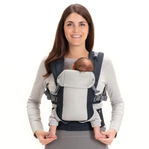Porte-bébé ergonomique avancé, structure repensée, soutien lombaire renforcé, réglable, pliable, en coton, pour bébé de 0 à 6 mois - Product Image 4