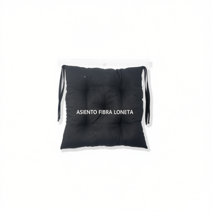 ASIENTO Cuscino per Seduta in Fibra di Lona Nero 43*43 Tappetini e Cuscini per Animali Domestici - Product Image 1