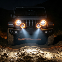 Phare LED universel de 5 pouces, 12V, éclairage de conduite pour véhicule tout-terrain, 4x4, éclairage antibrouillard pour UTV, camion, tracteur