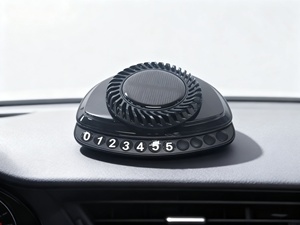 Máy khuếch tán tinh dầu năng lượng mặt trời gắn biển số xe tạm thời, xoay được, không mùi, kết hợp số, nước hoa xe hơi - Product Image 3