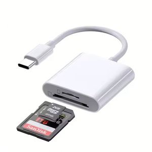 สายอะแดปเตอร์สำหรับเขียนการ์ด SD TF ภายนอกแบบ2 in 1 USB C OTG สำหรับโทรศัพท์มือถือแท็บเล็ต - Product Image 2