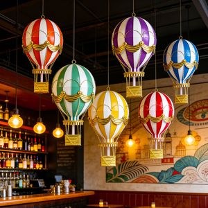 Ornement de ballon à air chaud vintage en métal, décoration murale pour restaurant, café, fête et décoration murale de la maison - Product Image 1