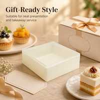 Boîte d'emballage en gros pour sushis, desserts, pâtisseries, gâteaux, miel, biscuits, rouleaux de fromage, plateaux pour contenants alimentaires