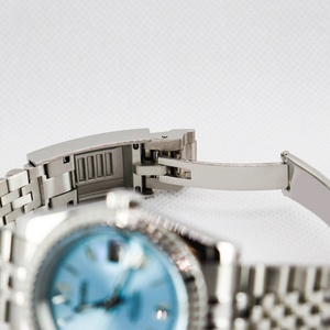 Fashionable High Quality Round Baby Blue Case Waterproof Nh35 Mechanical Stainless Steel Automatic Man Watch - Product Image 6