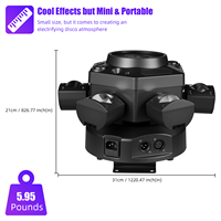 Mini Lyre LED 150W Six-Bras Type « Bee Eye » RVBW, Faisceau Laser, Émission UV, Contrôle DMX512 pour Soirées Disco, Scènes, DJ et Danse