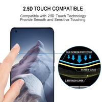Film de protection en verre trempé 9H HD 3D à bords incurvés pour Xiaomi Mi 11 Ultra, colle intégrale, vente en gros