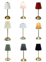 Lampe de table moderne sans fil rechargeable, flexible, pour le soin des yeux, LED, à variation d'intensité progressive, 3 modes de couleur, 1200 mAh, veilleuse portable