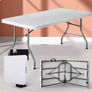 Mỹ phổ biến bền Trọng lượng nhẹ thiết kế hiện đại có thể gập lại <span class=keywords><strong>Stackable</strong></span> nhựa đồ gỗ ngoài trời khung thép bàn ghế - Product Image 2