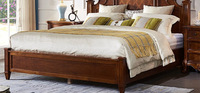 Luxuriöse Massivholz-Schlafzimmersets in Kingsize, Amerikanischer Stil, Handgeschnitzte Massivholzmöbel für Moderne & Traditionelle Häuser
