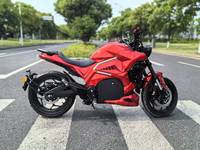 Moto de course électrique à grande vitesse 8000W Moteur de moyeu de roue 72V avec batterie au lithium 120Ah Vitesse 150 km/h Portée 180km