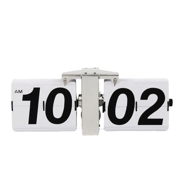Mechanical Digital Table Page Turning Clock Reloj Large Desk Clock Single Hanging Digital Retro Auto Flip Clock