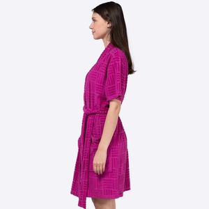 Personnalisé Cove Up 100% Coton Éponge Éponge Femmes Pyjamas Jacquard Vêtements de Plage Combishort Peignoir - Product Image 5