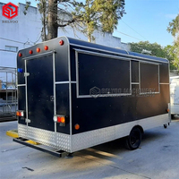 Chariot de cuisine Mobile multifonction pour Hot-Dog, remorque de Concession, camion de restauration rapide, chariots de café, remorque de nourriture Mobile