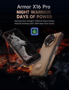 สมาร์ทโฟน Ulefone 5G รุ่นทนทาน ขนาด 6.56 นิ้ว พลัส 8+256GB กล้องมองกลางคืน NFC กันน้ำ แบตเตอรี่ 10360mAh ระบบปฏิบัติการ Android 16 รุ่น Ulefone Armor X16 Pro - Product Image 3