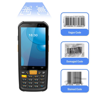 Écran tactile de 4 pouces IP68 Android 4G Handheld Mobile PDA Barcode Scanner pour Bluetooth In-Stock Data Terminal