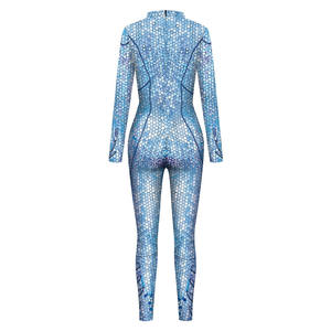 Disfraz de Cosplay de <span class=keywords><strong>Aquaman</strong></span> y la Reina Atlanna, Mono, Catsuit, Traje Zentai para Fiesta de Halloween, Body para Mujer, Disfraz de Halloween - Product Image 4