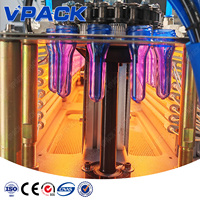 Máquina de Moldeo por Soplado Automática de 3 Cavidades, 30 bar, Moldeadora Industrial por Soplado, Máquina de Moldeo por Soplado y Estirado de PET