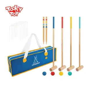 2024 New kids wooden toys Croquet outdoor games toys for children
