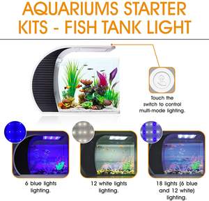 Hygger Aquarium <span class=keywords><strong>Fish</strong></span> <span class=keywords><strong>Tank</strong></span> <span class=keywords><strong>5</strong></span> gallons maison bureau Mini <span class=keywords><strong>Fish</strong></span> <span class=keywords><strong>Tank</strong></span> LED Aquarium <span class=keywords><strong>Fish</strong></span> <span class=keywords><strong>Tank</strong></span> - Product Image 5