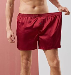 Pigiama estivo <span class=keywords><strong>da</strong></span> <span class=keywords><strong>uomo</strong></span> in seta comodo pigiama a vita bassa in tessuto a maglia pantaloncini Boxer Casual con pantaloni larghi - Product Image 4