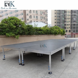 Adjustable Height Heavy Duty Removable <b>Stage</b> Aluminum Alloy 6061 Frame Modular <b>Stage</b> Design For Events - Product Image 1