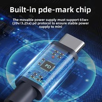 Câble d'alimentation CC mini haute puissance Zowie transfrontalier 100W avec connecteurs Type-C et prise CC pour allume-cigare