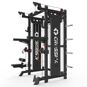 Crossmax Crossmax Kf9000 Bibo Factory Price Multi Function Gym Power Rack with Smith Machine Foldable Adjustable Safety Steel - Product Image 1