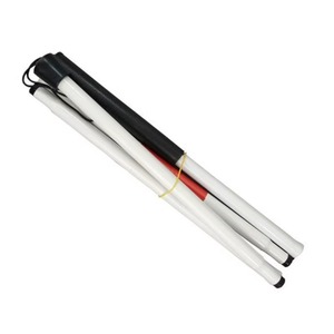 Portable Folding Aluminum White Cane on Sale Blind Cane for the Visually Impaired - Product Image 3