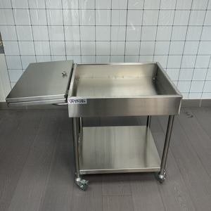 Carrito de Almuerzo Comercial de acero inoxidable VICTORY con ruedas carrito de condimentos equipo de cocina para restaurantes supermercados - Product Image 5