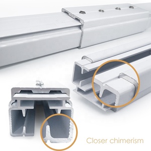 Rieles de Cortina Motorizados Eléctricos de Metal <span class=keywords><strong>para</strong></span> Hogar Inteligente y Oficina, Rieles Deslizantes Automáticos Digitales con WiFi <span class=keywords><strong>para</strong></span> Uso en Interiores y <span class=keywords><strong>Balcones</strong></span> - Product Image 4