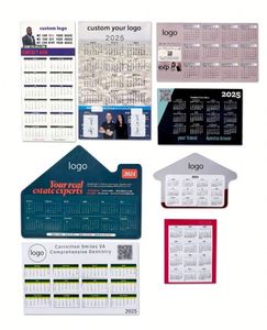 2026 Hot Selling New Calendar Magnetic DIY House Shape <b>Fridge</b> Planner Custom Promotional Paper Business Card Magnet Calender - Product Image 1