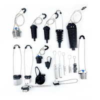 Kits de fixation par tension en plastique pour terminaison de câble aérien FTTH ADSS, kit d'ancrage à l'extrémité pour installation télécom aérienne