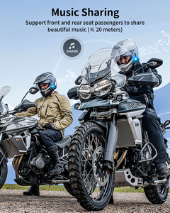 FODSPORTS FX8 Pro motocicleta intercomunicador Bluetooth casco auriculares motocicleta 2000M Moto grupo impermeable interfono 10 pilotos - Product Image 2