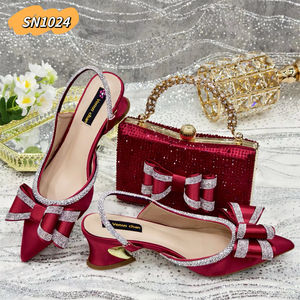 <span class=keywords><strong>Scarpe</strong></span> in Tessuto Satinato <span class=keywords><strong>Giallo</strong></span> con Set di Borse Abbinate, Tacchi Alti con Plateau da 5,8 cm, <span class=keywords><strong>Scarpe</strong></span> da Donna con Grande Borsa, Design Elegante 2025 - Product Image 6