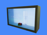 YINGTOUCH - Vitrina con Pantalla LCD Transparente Holográfica 3D de 55 Pulgadas, Máquina Publicitaria Táctil Vertical, Persona Digital Virtual